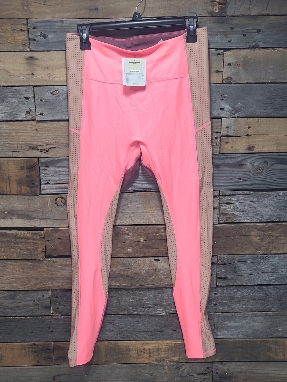 Fabletics NWT Motion365+ High-Waisted Shine Legging PINK nude Purple Sz LARGE - Picture 2 of 9